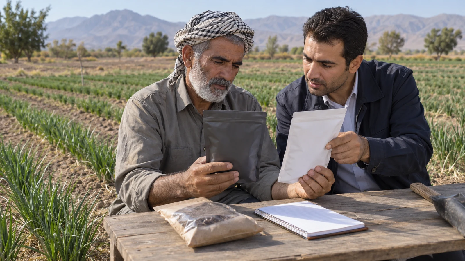کود سیاه برای زعفران؛ چی بخریم و چطور مقدار مصرف رو مشخص کنیم؟