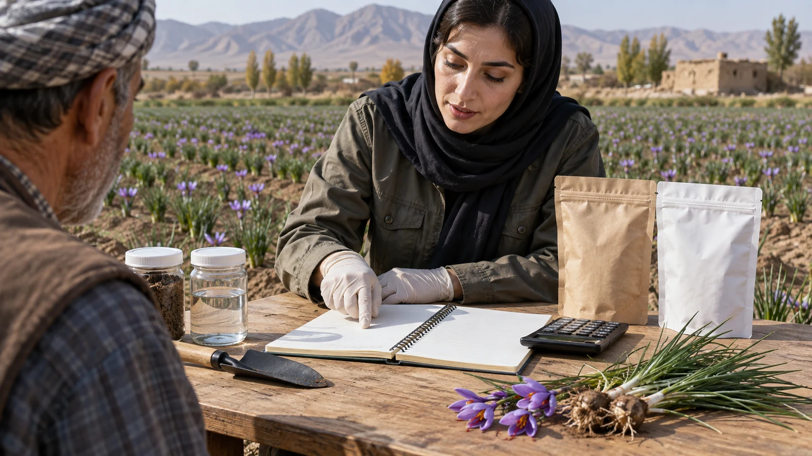 جدول برنامهٔ غذایی زعفران؛ راهنمای تنظیم کوددهی برای مزرعه