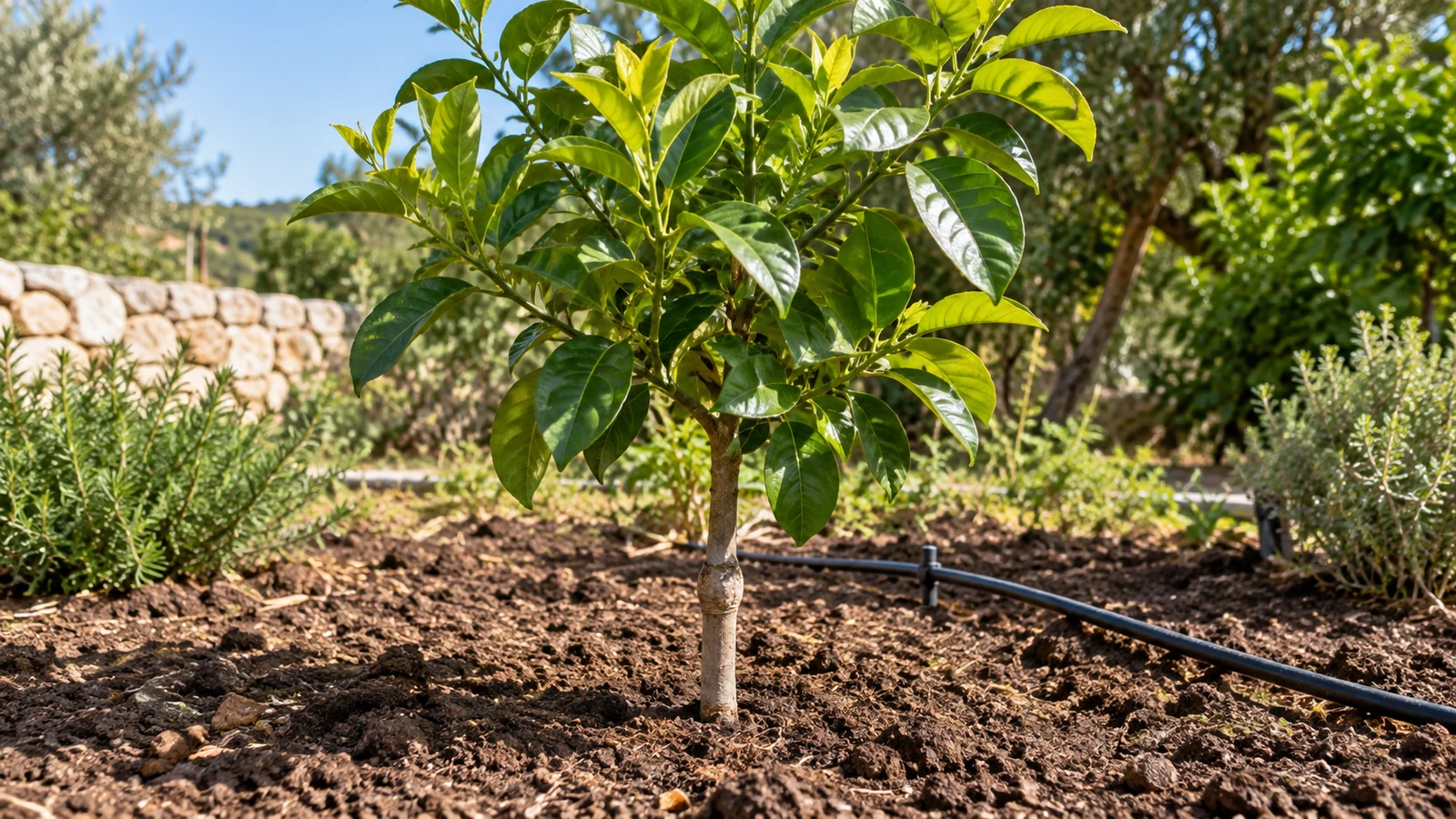 بررسی استقرار نهال لیموترش پیش از کوددهی سنگین نهال جوان لیموترش با برگهای تازه و آبیاری قطرهای در خاک بدون آبماندگی