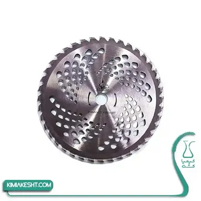 تیغه علفتراش شارک ۴۰ دندانه بدون بسته دیسک فلزی SHARK با ۴۰ دندانه و ابعاد 255×25.4 میلیمتر