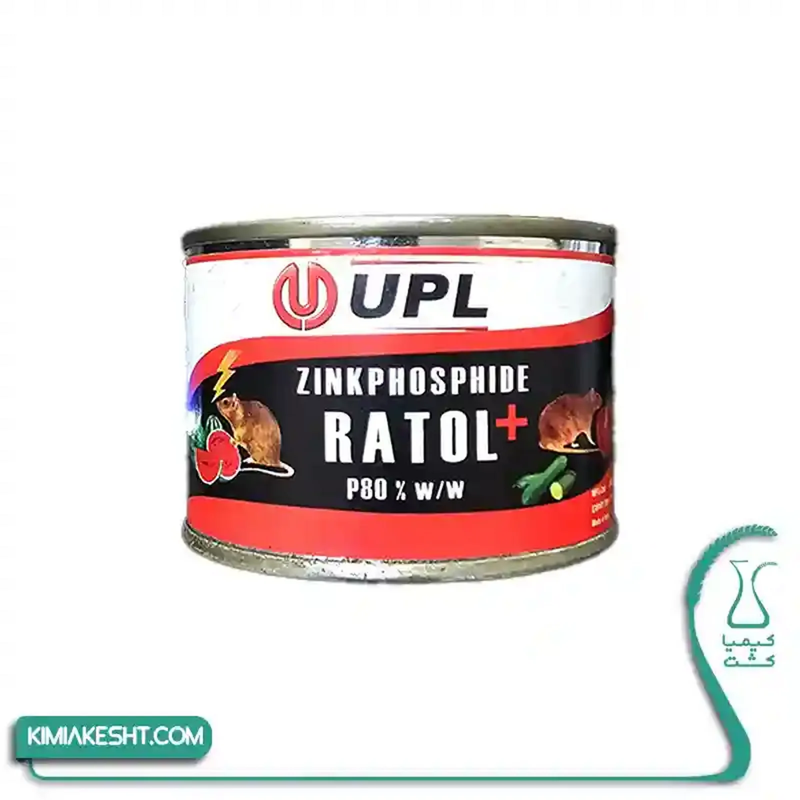 سم موش (فسفر دو زنگ) کنسروي UPL هندي 100 گرمي - تصویر 1