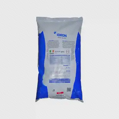 کیسه کود ۲۰-۲۰-۲۰ ایدرون ایتالیا بسته سفید و آبی IDRON Water Soluble NPK 20-20-20 یک کیلوگرمی