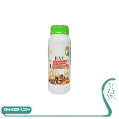 بطری سفید EM For Agriculture با درپوش سبز