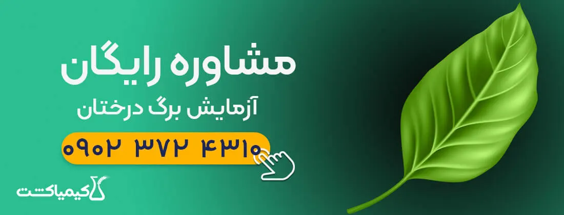 درخواست آزمایش برگ درختان