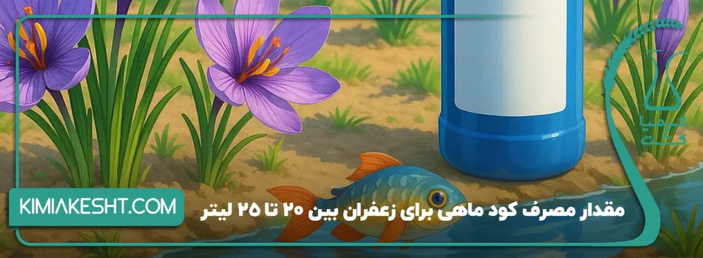 مقدار مصرف کود ماهی برای زعفران