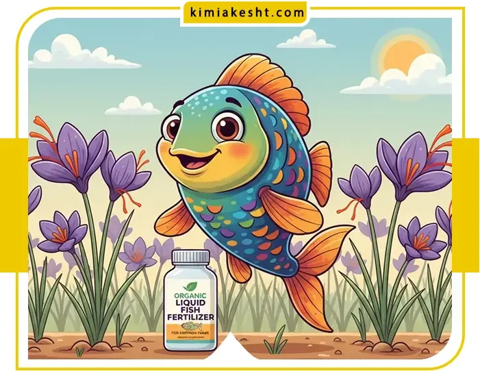 کود مایع ماهی برای زعفران