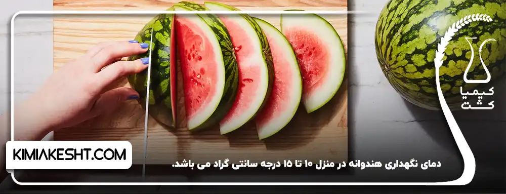 دمای نگهداری هندوانه در منزل