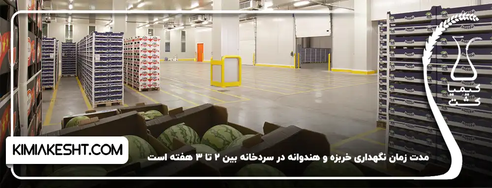 زمان نگهداری خربزه و هندوانه در سردخانه
