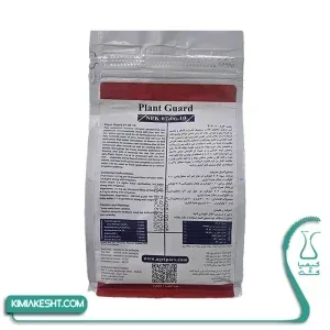 راهنمای مصرف و آنالیز کود Plant Guard NPK 07-06-10 روی پاکت نقرهای